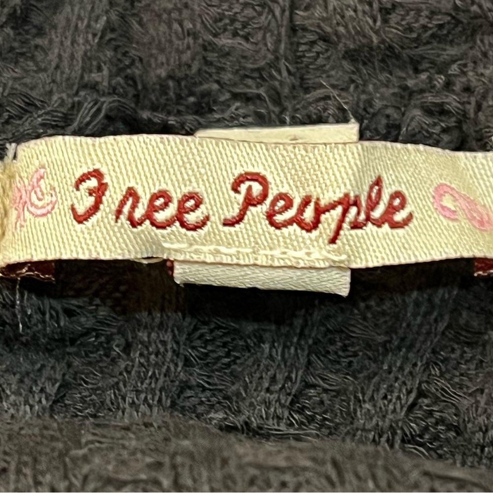 NWT Free People Juicy Sweater Medium or Large Black Cowl Neck Draped Tunic Top - Picture 12 of 15